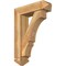 Ekena Millwork Balboa Arts and Crafts Rough Sawn Bracket w/ Offset Brace, Western Red Cedar, 6"W x 20"D x 28"H BKT0604X20X28BOA03RWR - alternate 1